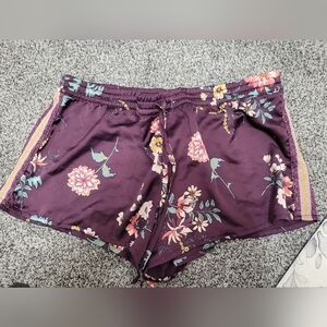 Secret Treasures Floral Purple Shorts